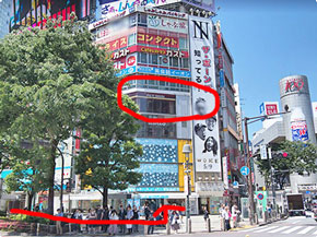 キレイモ渋谷ハチ公口店へのアクセス4