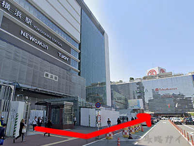 キレイモ横浜ビブレ店へのアクセス（横浜駅西口）